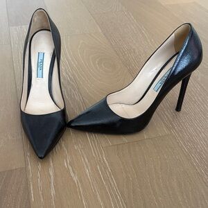 Prada Black Pointed Toe Heels